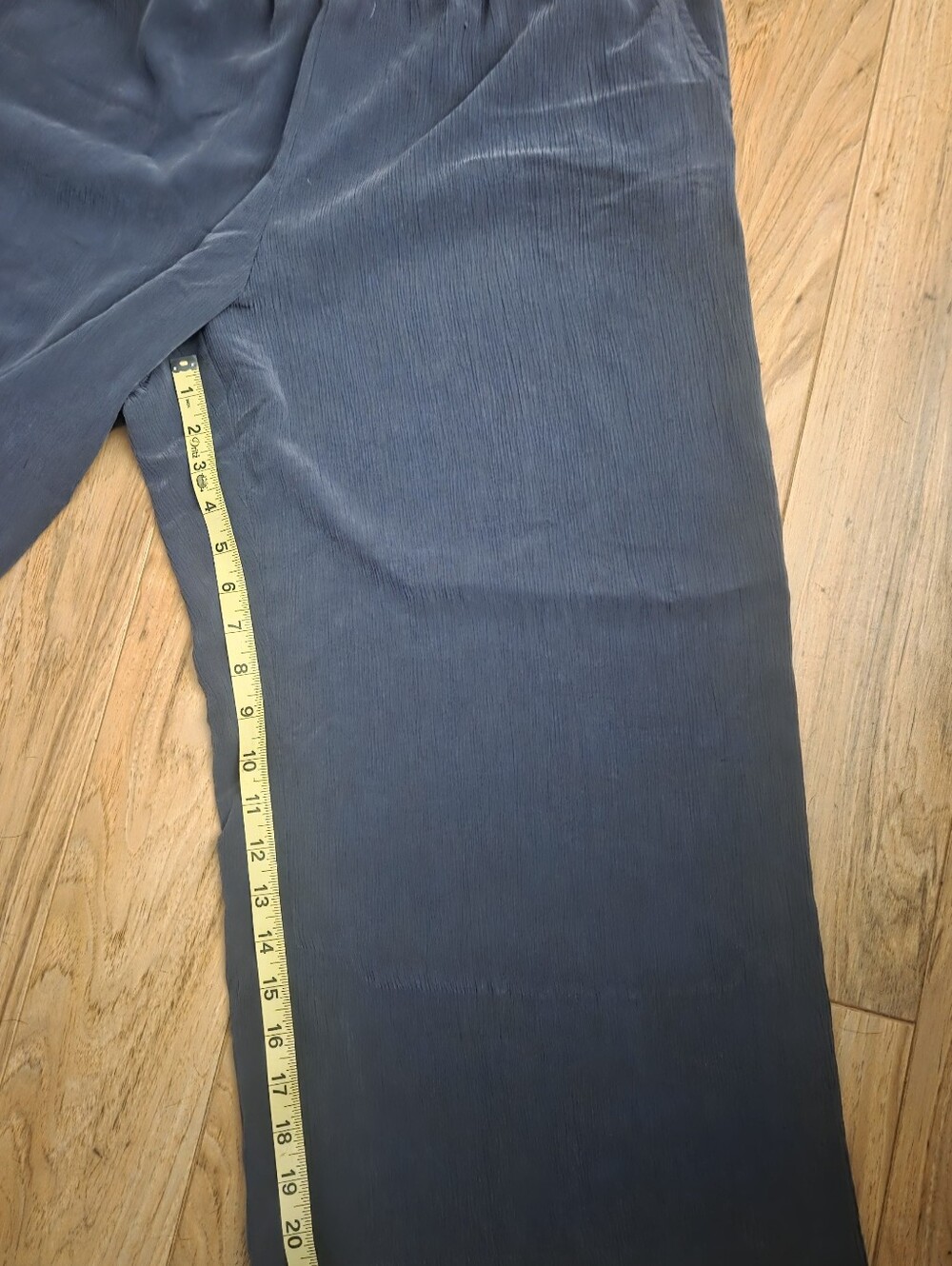 J. Jill Pure Jill Sand Washed Wide Leg Tencel Blend Pants Gray LP - Picture 6 of 6